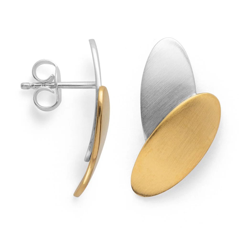 Sterling sølv Ørestikker, delvis fg mat - Urma.dk