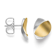 Sterling sølv Ørestikker, delvis fg. mat/børstet mat - Urma.dk