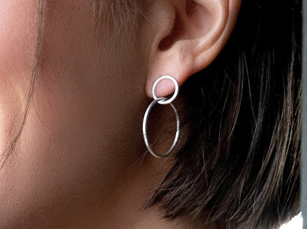 Sterling sølv Ørestikker mat. - Urma.dk