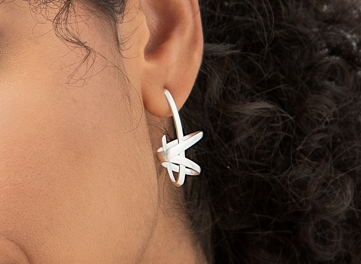 Sterling sølv Ørestikker mat. - Urma.dk