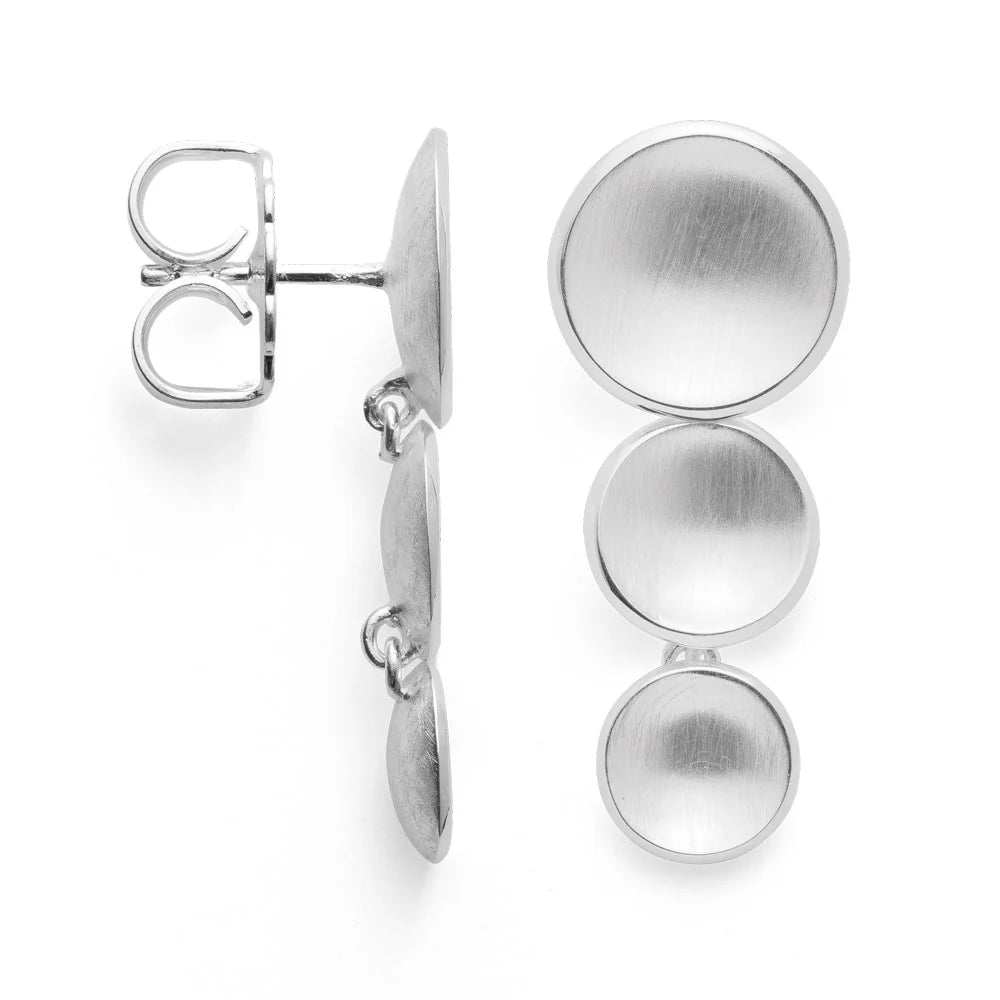 Sterling sølv Ørestikker mat/blank - Urma.dk