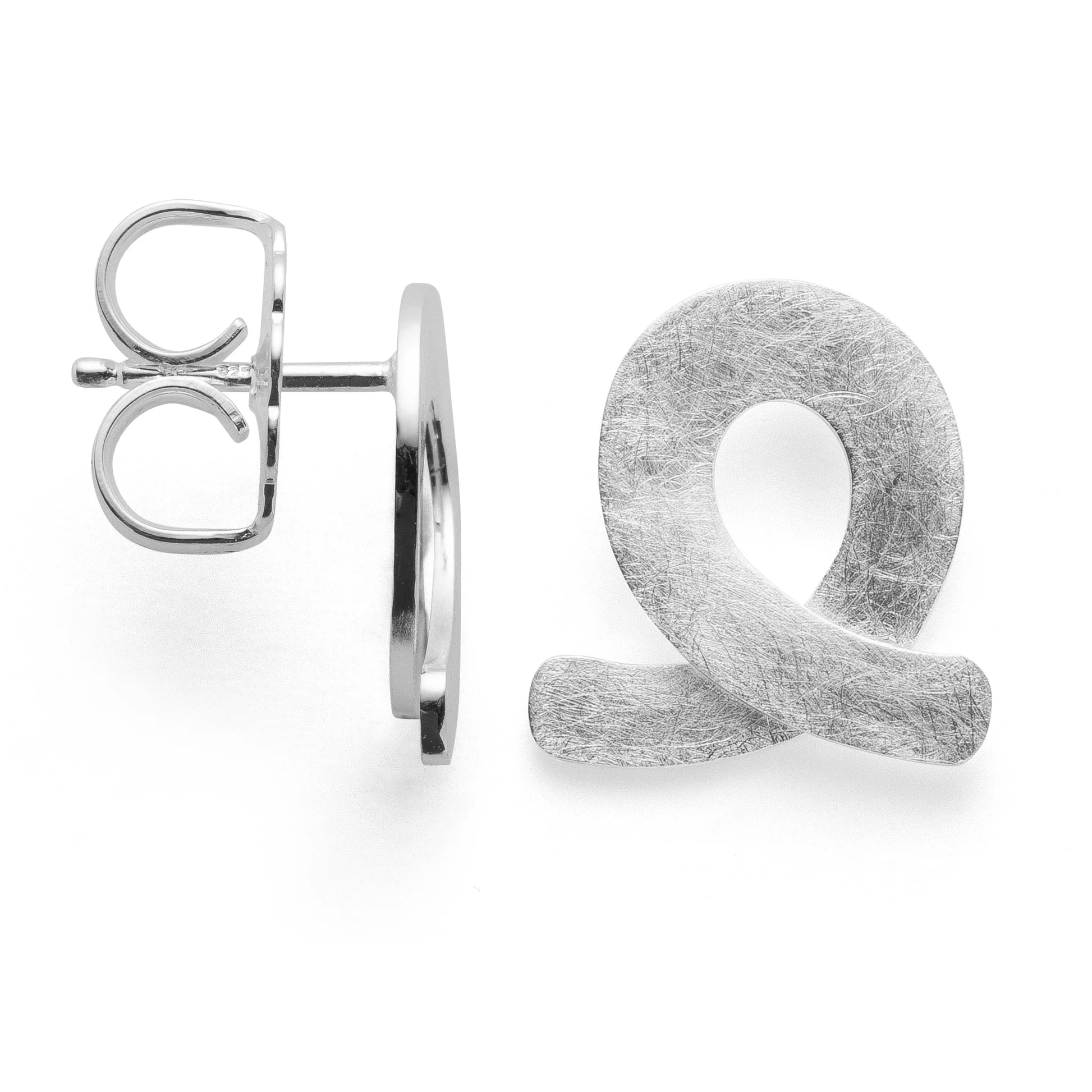 Sterling sølv Ørestikker, rho. børstet - Urma.dk