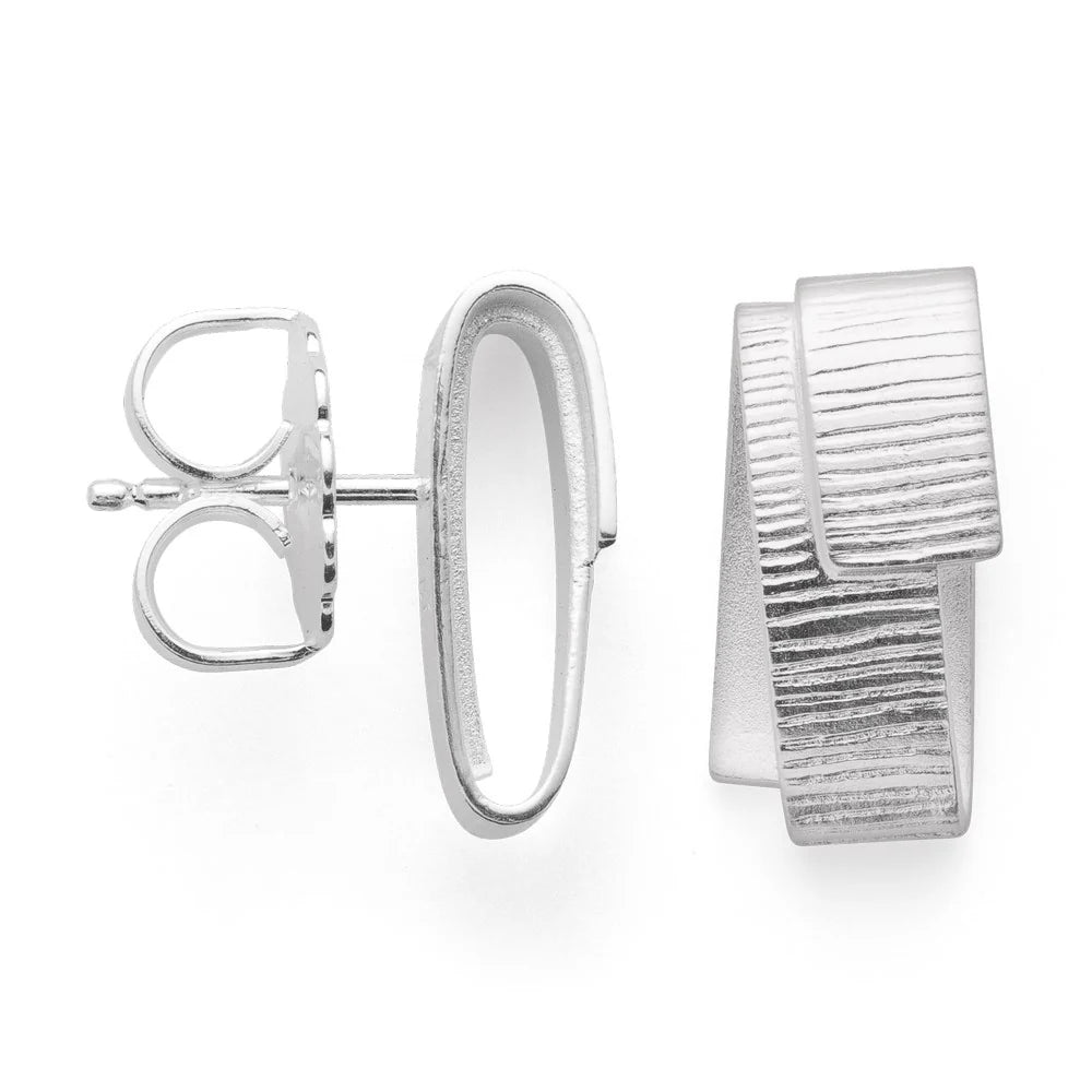 Sterling sølv Ørestikker sandblæst/børstet - Urma.dk