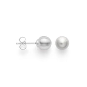 Sterling sølv Ørestikker "small ball" mat - Urma.dk
