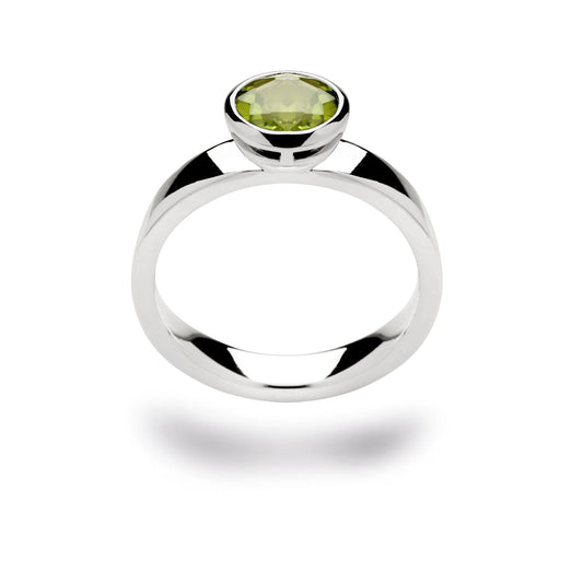 Sterling sølv Ring blank, peridot 1,30ct - Urma.dk