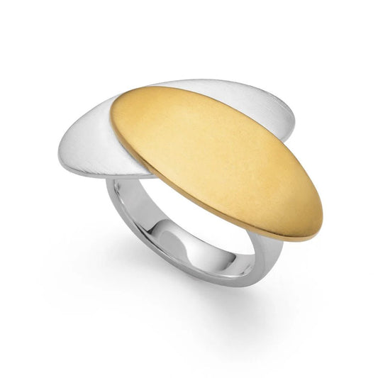 Sterling sølv Ring, delvis fg mat - Urma.dk