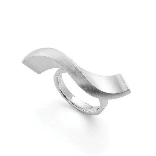 Sterling sølv ring, mat - Urma.dk