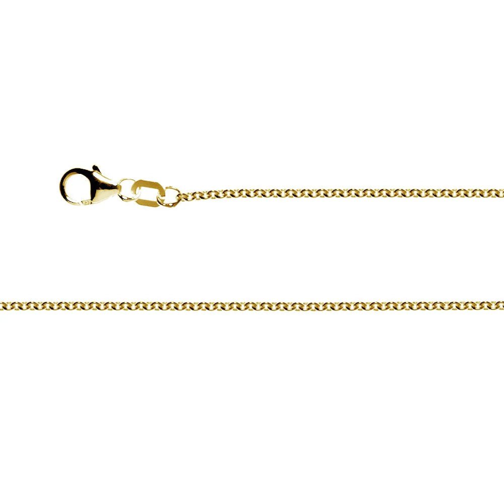 Sterling sølv rund ankerkæde karabin fg 1,5 mm - Urma.dk