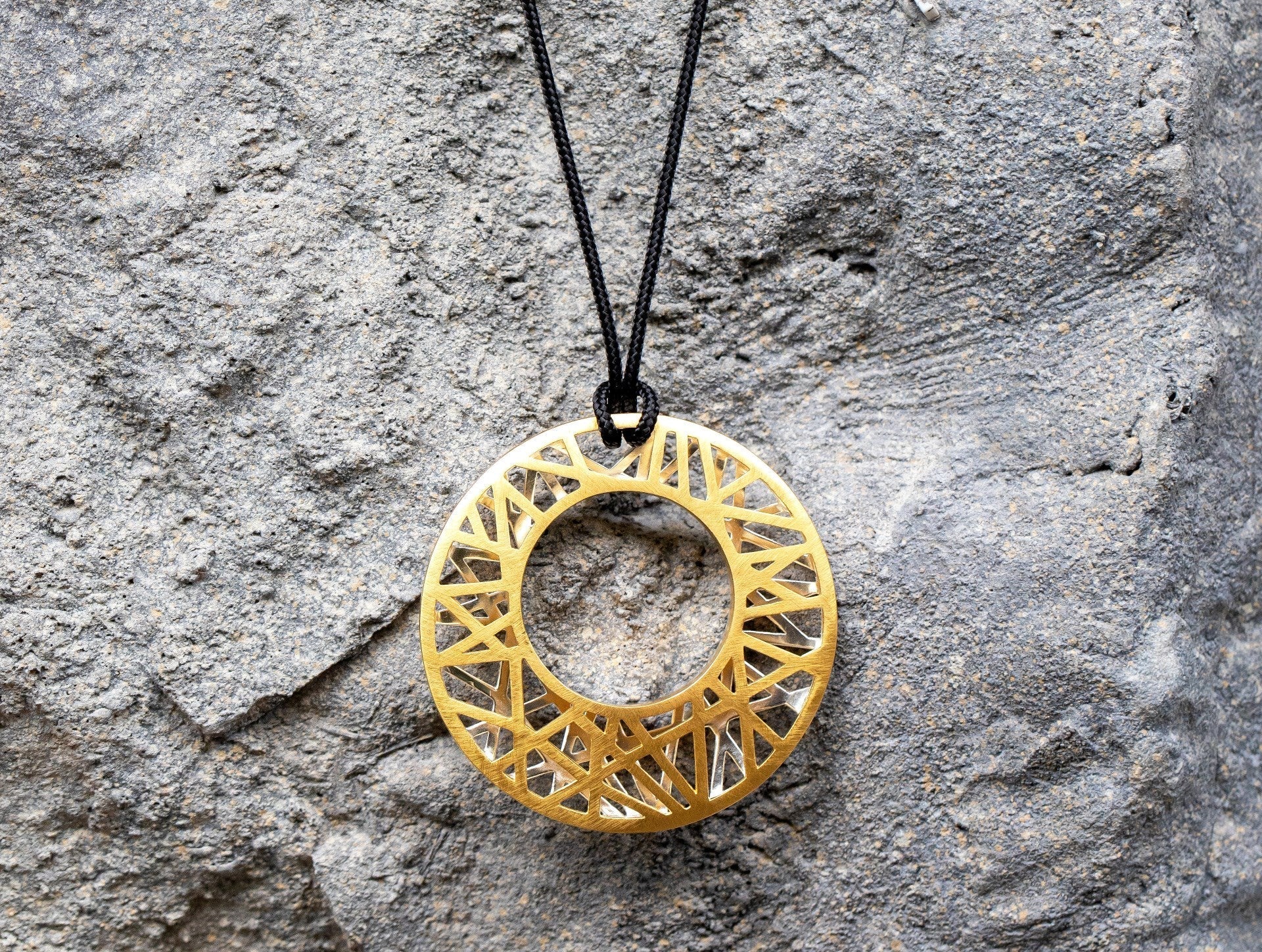 Sterling sølv Vedhæng "50 Years", delvis fg, børstet - Urma.dk