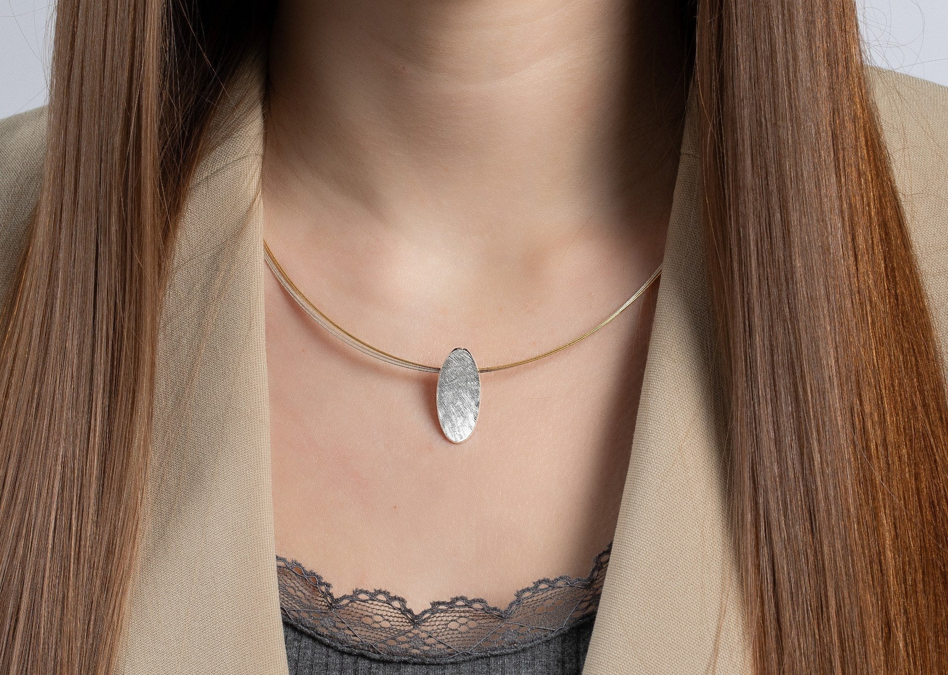 Sterling sølv Vedhæng børstet - Urma.dk