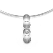 Sterling sølv Vedhæng børstet, brillant 0,02ct W - SI - Urma.dk