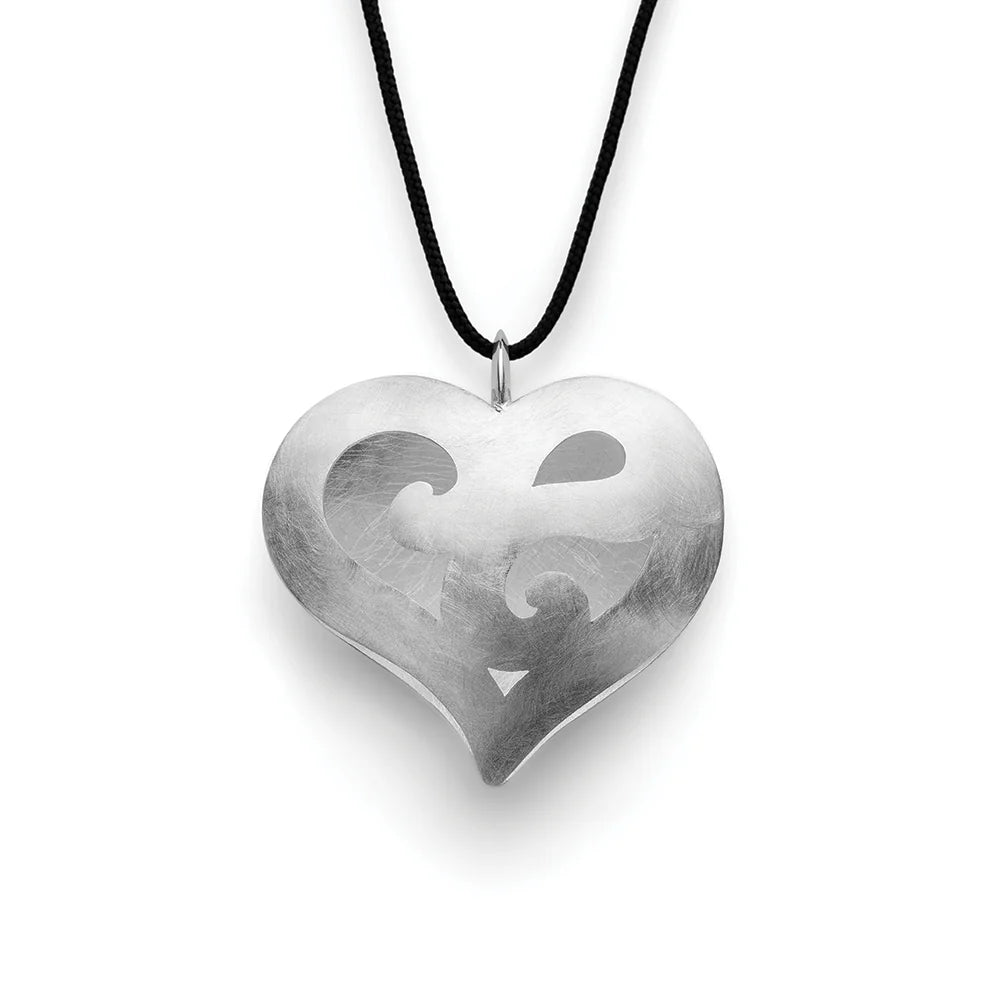 Sterling sølv vedhæng, børstet/blank - Urma.dk