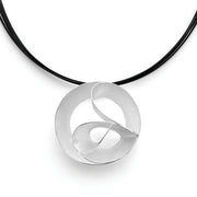 Sterling sølv vedhæng, børstet/blank - Urma.dk