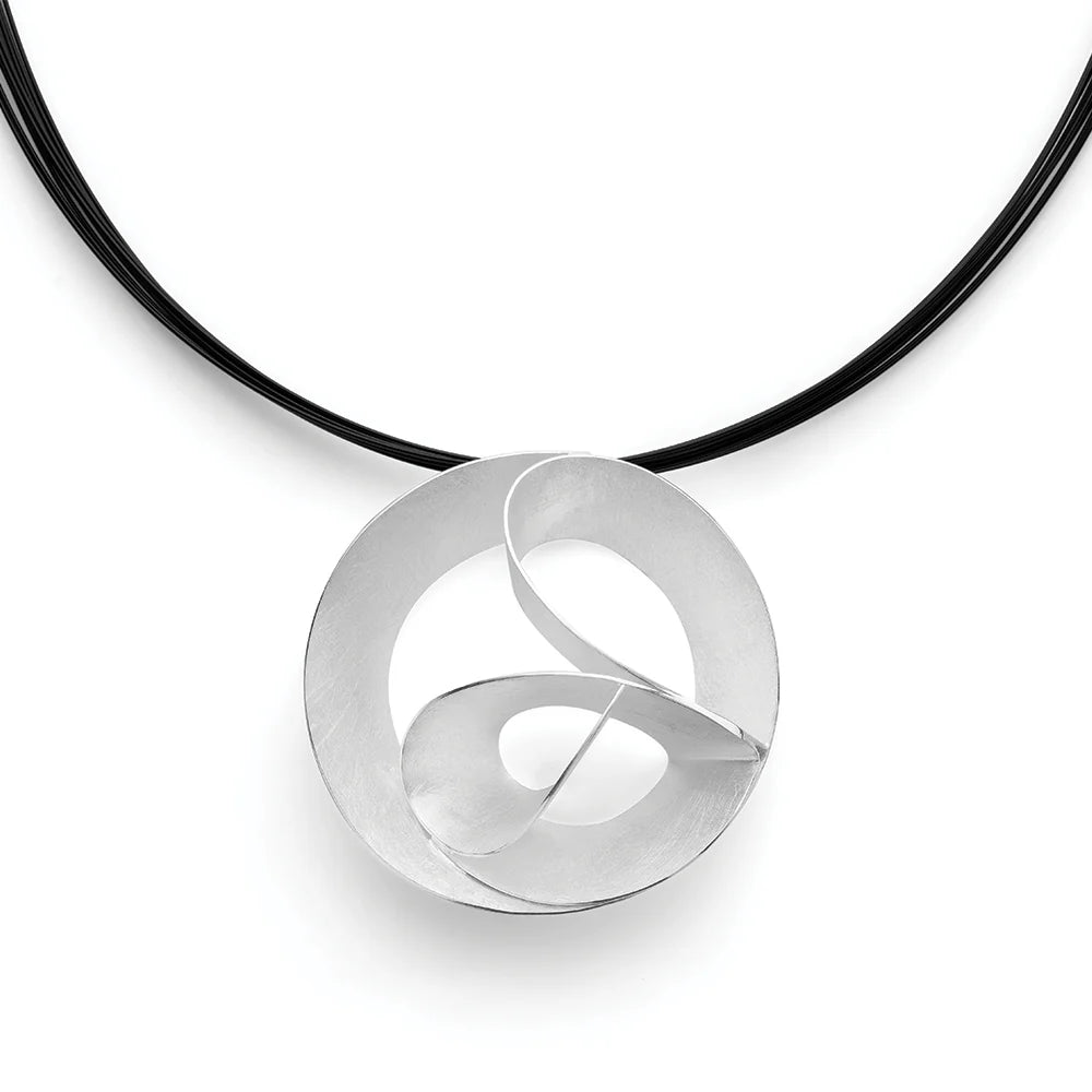 Sterling sølv vedhæng, børstet/blank - Urma.dk