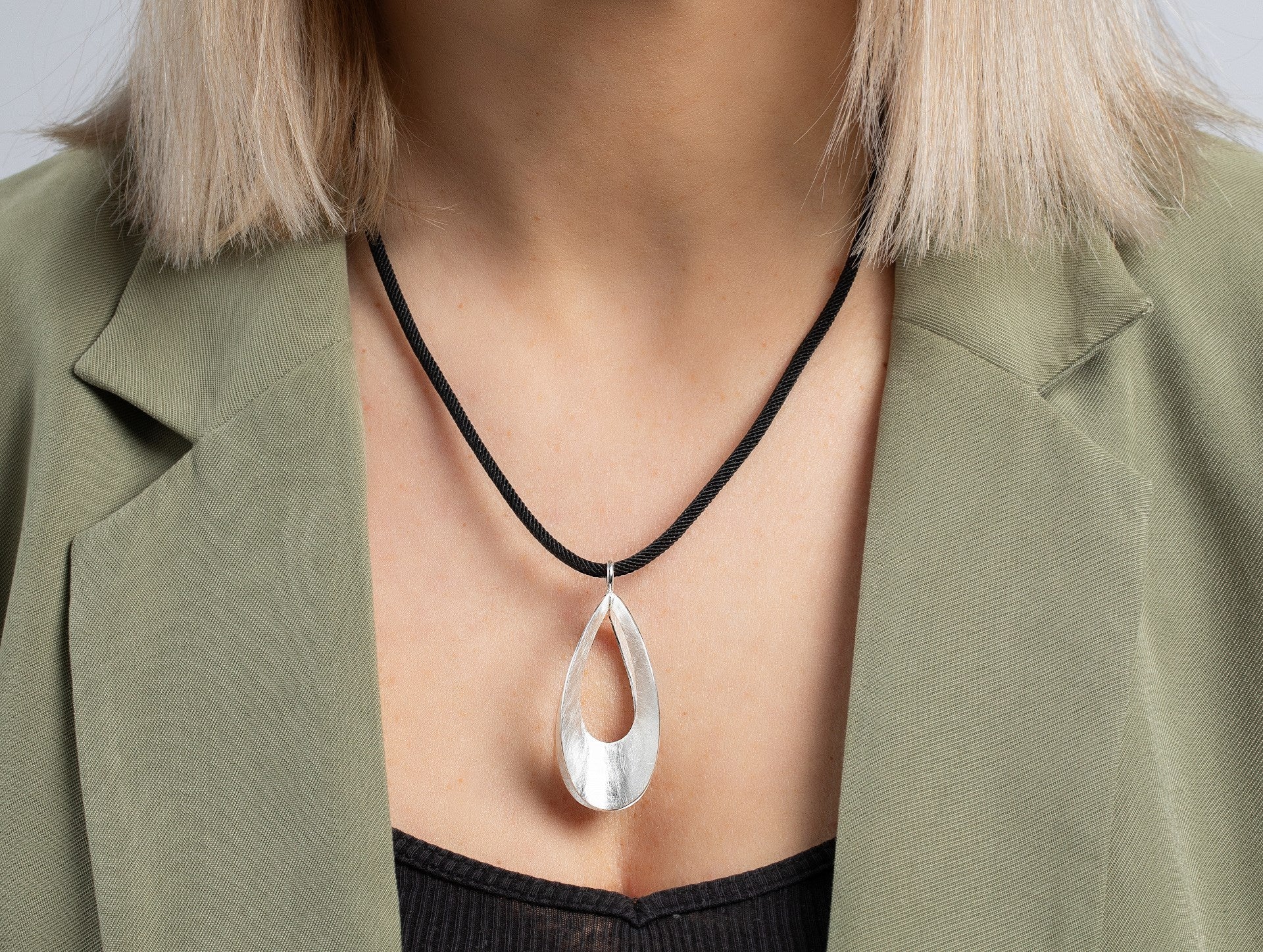 Sterling sølv Vedhæng børstet/blank - Urma.dk