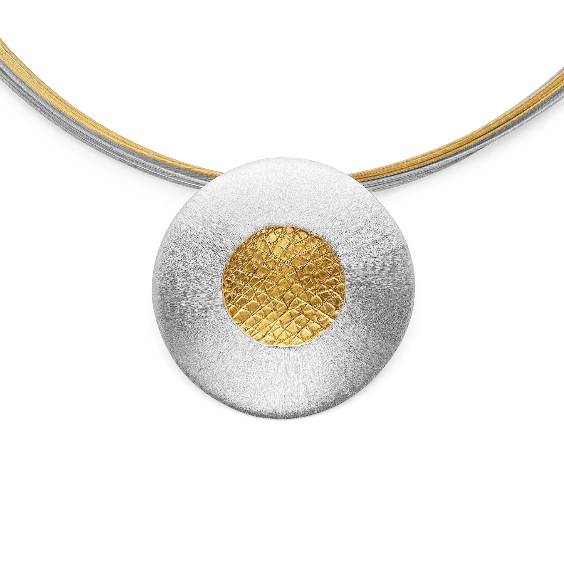 Sterling sølv Vedhæng, delvis fg, børstet - Urma.dk