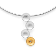 Sterling sølv Vedhæng, delvis fg børstet/blank, 0,02ct - Urma.dk