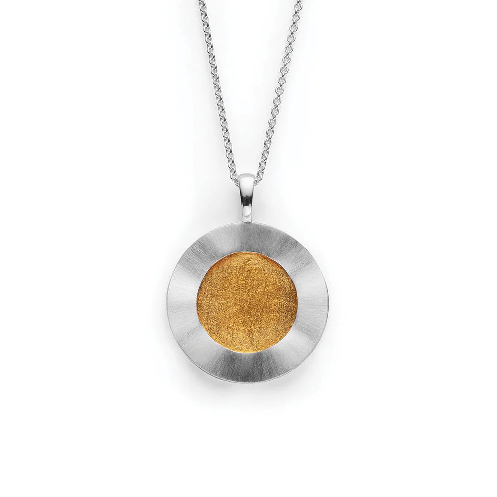 Sterling sølv vedhæng, delvis fg., mat - Urma.dk