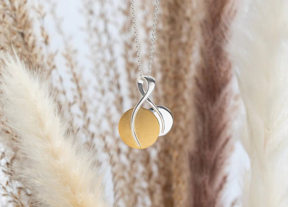 Sterling sølv Vedhæng, delvis fg mat/blank - Urma.dk