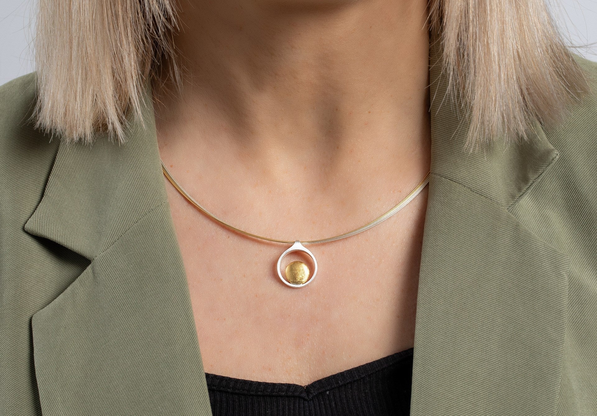 Sterling sølv Vedhæng, delvis fg mat/børstet - Urma.dk