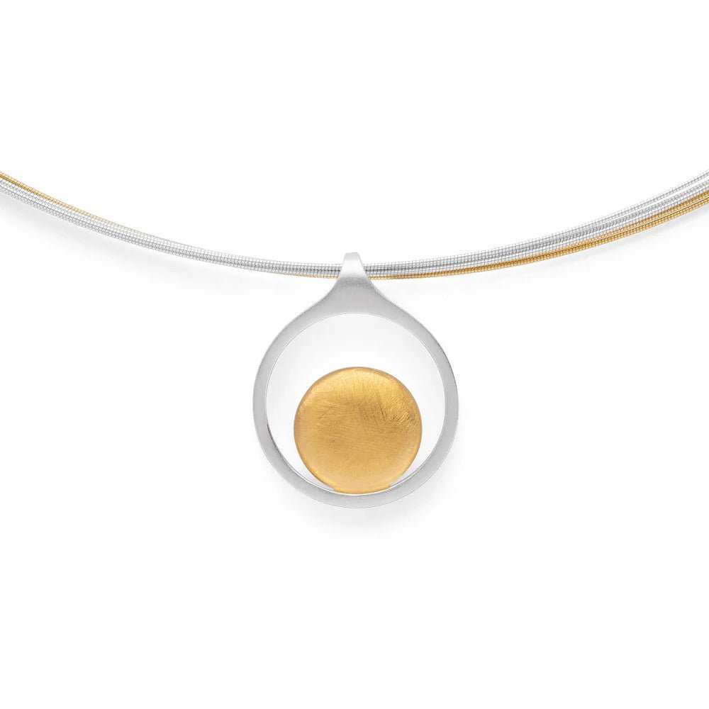 Sterling sølv Vedhæng, delvis fg mat/børstet - Urma.dk