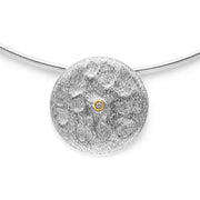 Sterling sølv Vedhæng, delvis fg, rho. satin 0,03ct W - SI - Urma.dk