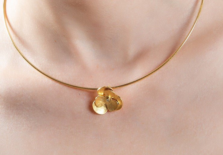 Sterling sølv Vedhæng, fg børstet, dia. 0,02ct W - SI - Urma.dk