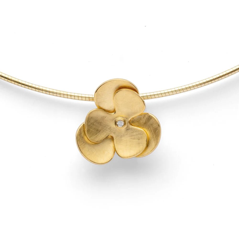 Sterling sølv Vedhæng, fg børstet, dia. 0,02ct W - SI - Urma.dk