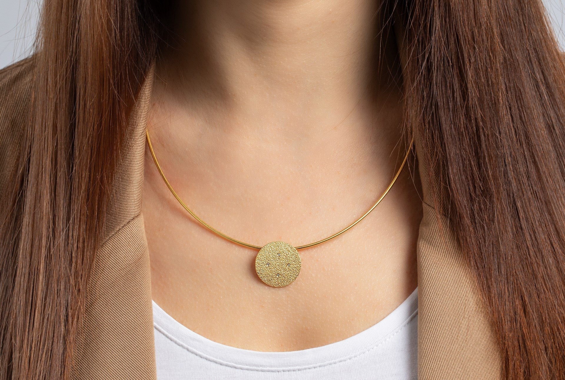 Sterling sølv Vedhæng, fg, br 0,02ct W - SI - Urma.dk