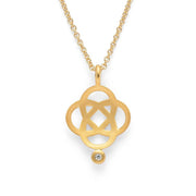 Sterling sølv Vedhæng, fg mat, brillant 0,02ct W - SI - Urma.dk