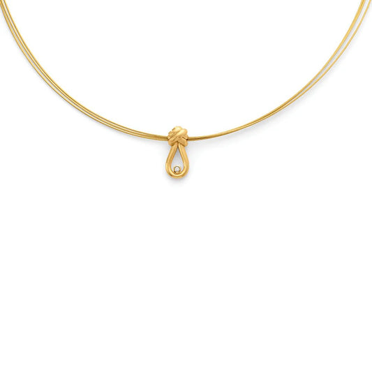 Sterling sølv vedhæng, fg., mat, dia. 0,02ct W - SI - Urma.dk