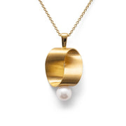 Sterling sølv Vedhæng, fg mat/blank, kulturperle 3,45ct - Urma.dk