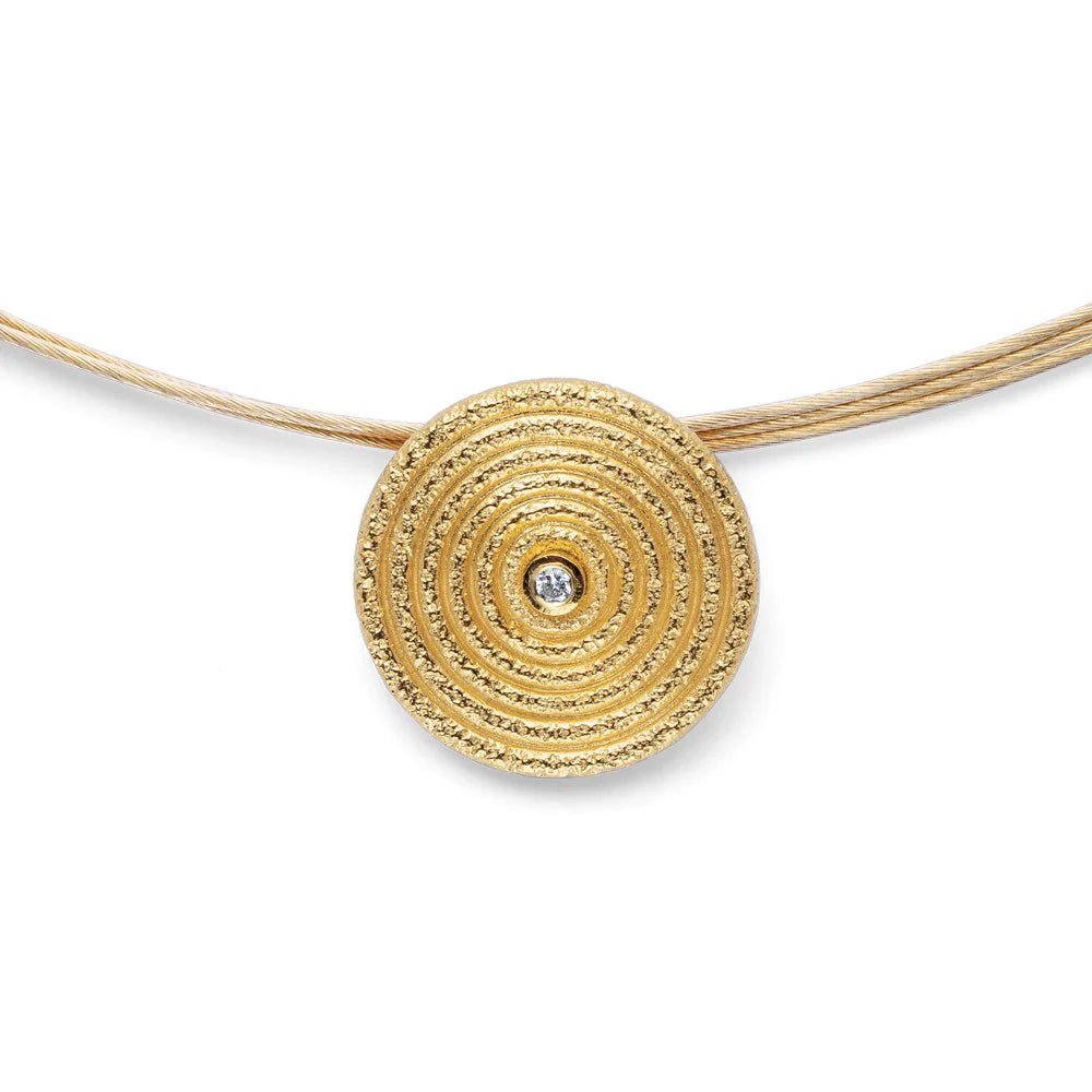 Sterling sølv Vedhæng fg mat/børstet, brillant 0,02ct W - SI - Urma.dk