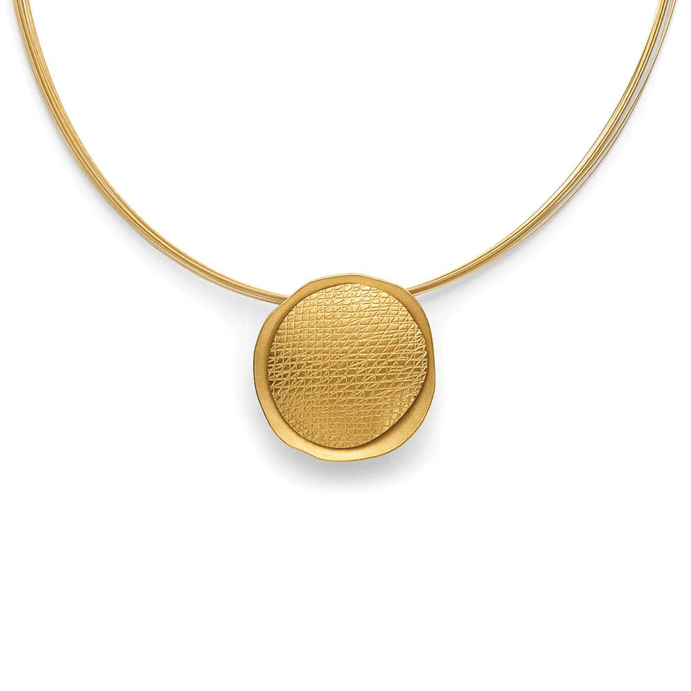 Sterling sølv vedhæng, fg., mat/special textured - Urma.dk