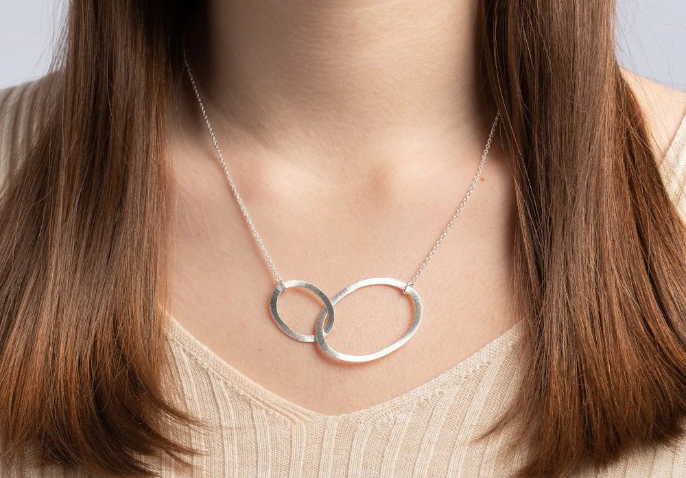 Sterling sølv Vedhæng inkl. rund ankerkæde mat, 47+3cm, 1,5mm - Urma.dk