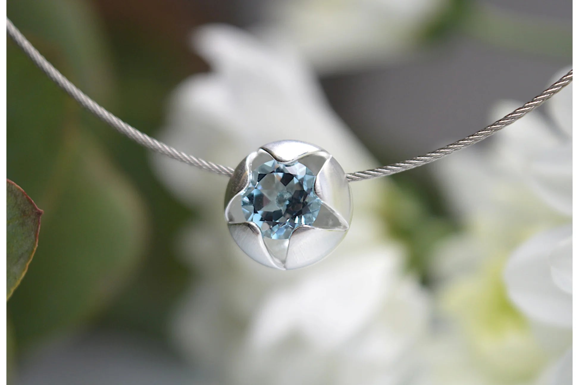 Sterling sølv Vedhæng inkl. stål bøjle mat 42cm,1mm - Urma.dk