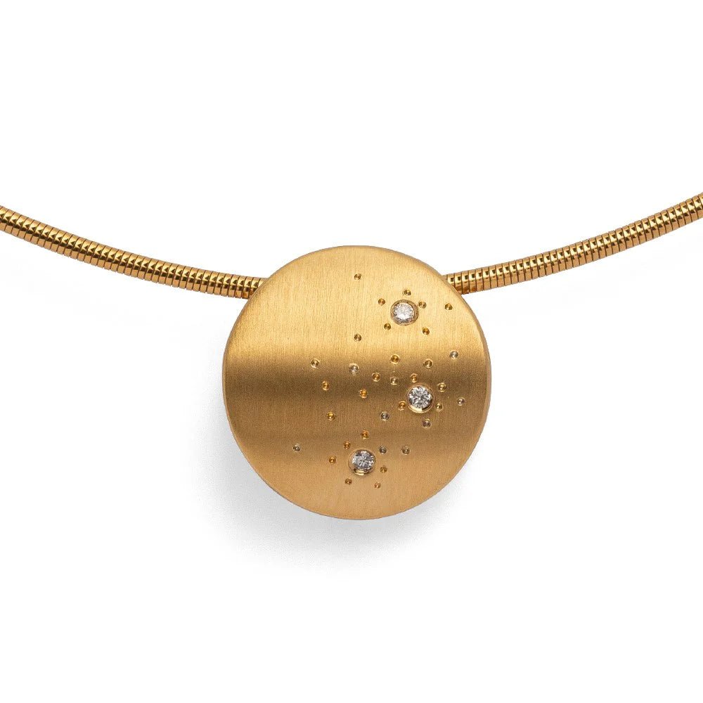 Sterling sølv Vedhæng, mat fg, br 0,03ct W - SI - Urma.dk