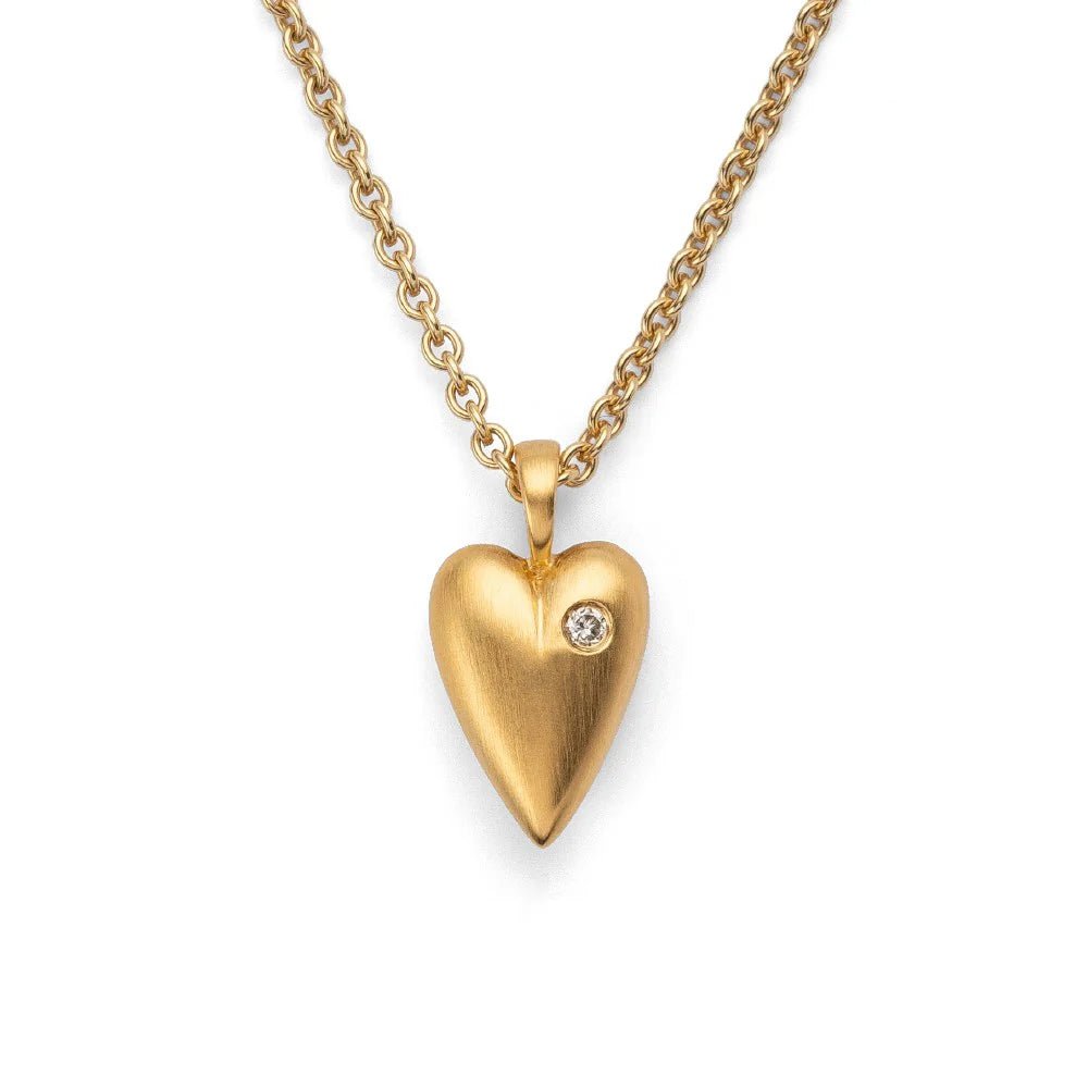 Sterling sølv Vedhæng, mat fg, brillant 0,02ct W - SI - Urma.dk