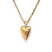 Sterling sølv Vedhæng, mat fg, brillant 0,02ct W - SI - Urma.dk