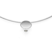 Sterling sølv Vedhæng mat/blank, brillant 0,015ct W - SI - Urma.dk