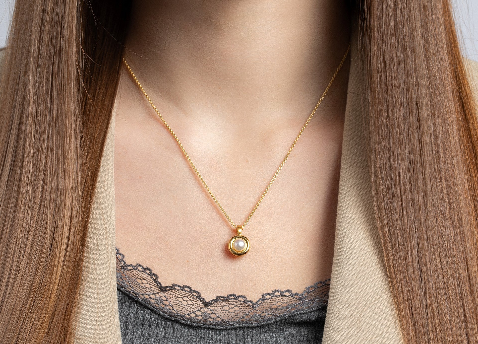 Sterling sølv Vedhæng, mat/blank fg, kulturperle 1.46ct - Urma.dk