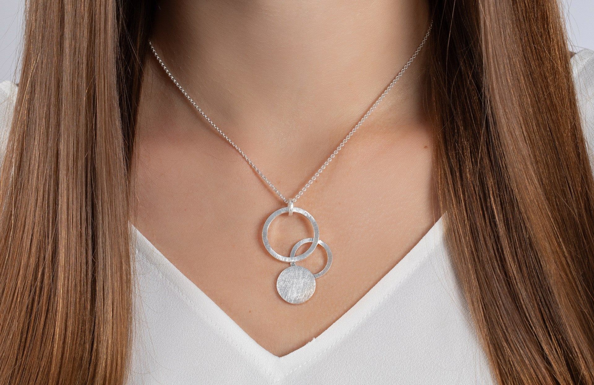 Sterling sølv Vedhæng mat/børstet - Urma.dk