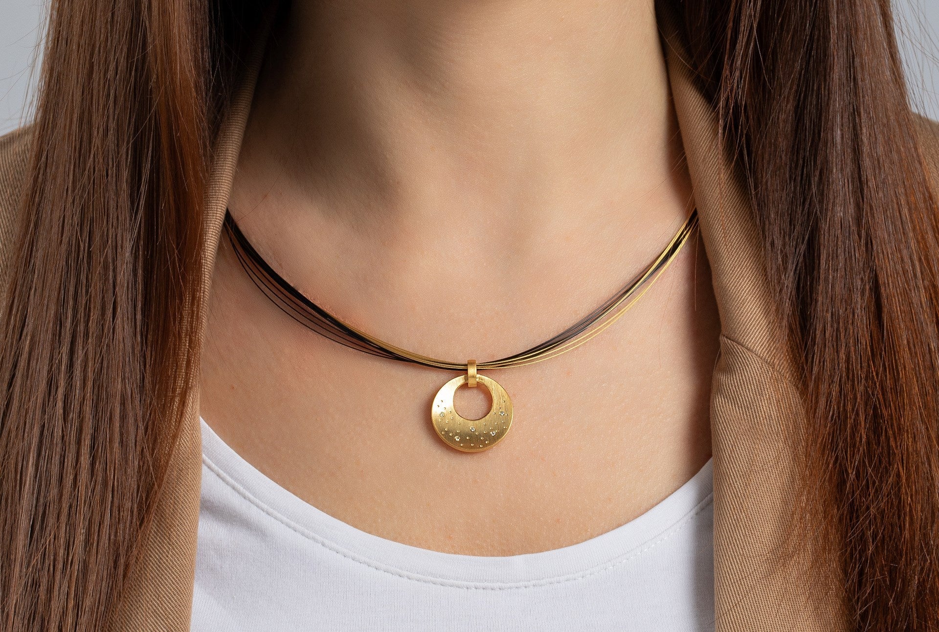 Sterling sølv Vedhæng, matfg, br 0,025ct W - SI - Urma.dk