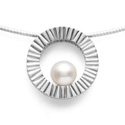 Sterling sølv Vedhæng, rho. hvid kulturperle - Urma.dk