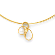 Sterling sølv vedhæng,fg.,mat,ferskv.perle 1,3ct - Urma.dk