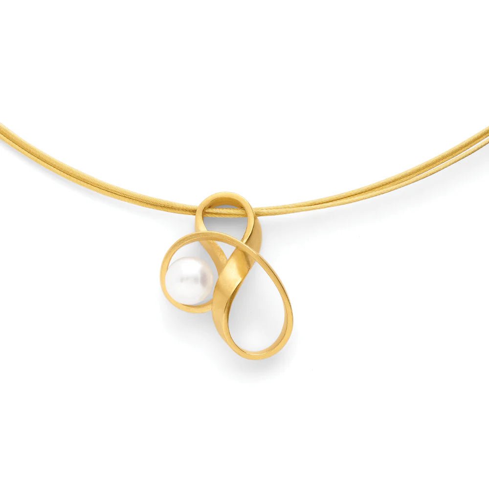 Sterling sølv vedhæng,fg.,mat,ferskv.perle 1,3ct - Urma.dk