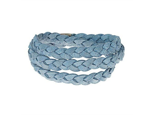 Story armbånd, ruskind, blå