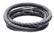 Story Armbånd slangeskind - Grå / Blå