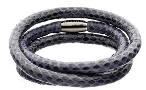 Story Armbånd slangeskind - Grå / Blå