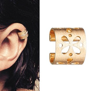Ear cuff med blomster